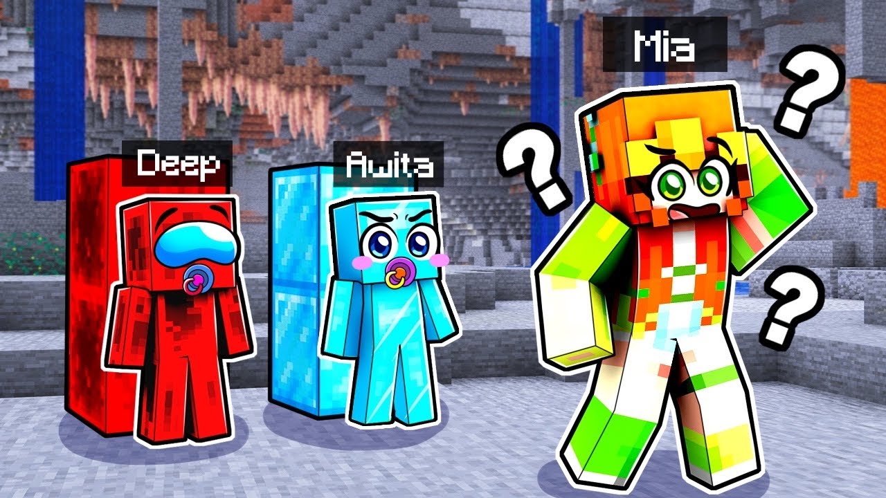 PAPAS vs HIJOS en UN SOLO COLOR en el Escondite en Minecraft!