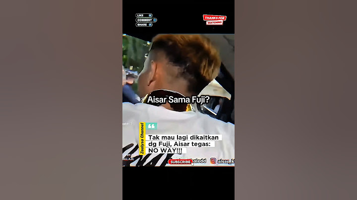 Tak mau lagi dikaitkan dg Fuji, Aisar tegas: NO WAY!!! #aisar #aisarkhaled #aisarkhaledd