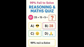 Maths & Reasoning Try To Solve !  Short Live | Live Quiz #maths  #reasoning #shorts #viral #quiz