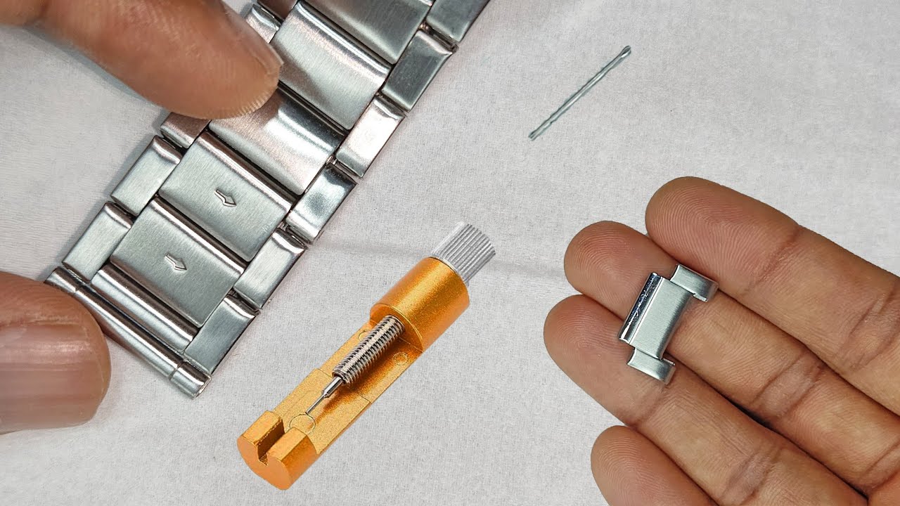 How to Resize Casio Edifice watch Band using Link removal tool.Size ...