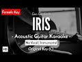 [FEMALE KARAOKE] Iris - Goo Goo Dolls [Acoustic Guitar + Lyric]