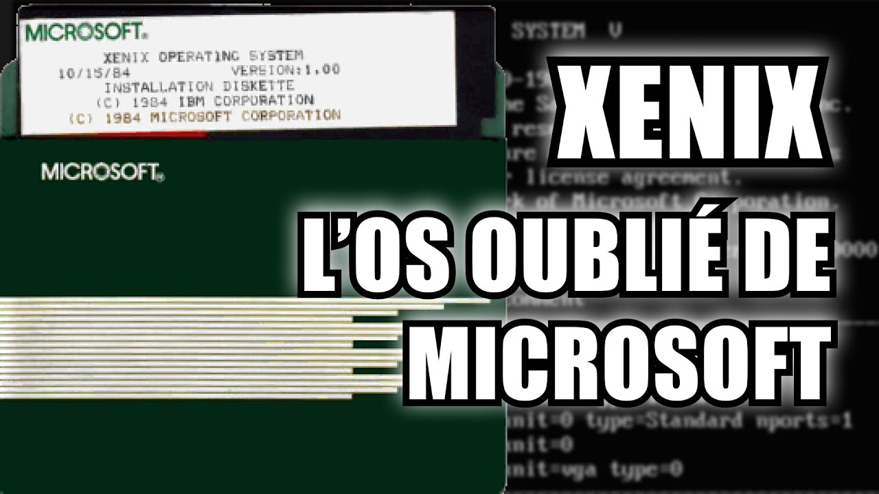 Xenix : l'OS OUBLIÉ de Microsoft.
