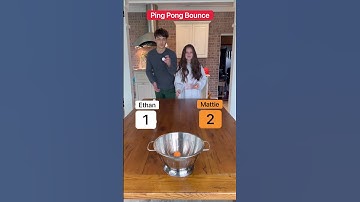 Ping pong bounce challenge!!