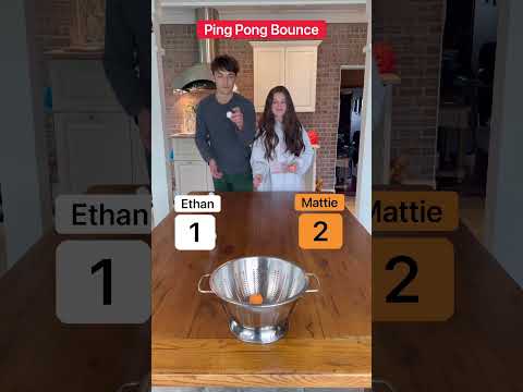 Ping pong bounce challenge!!