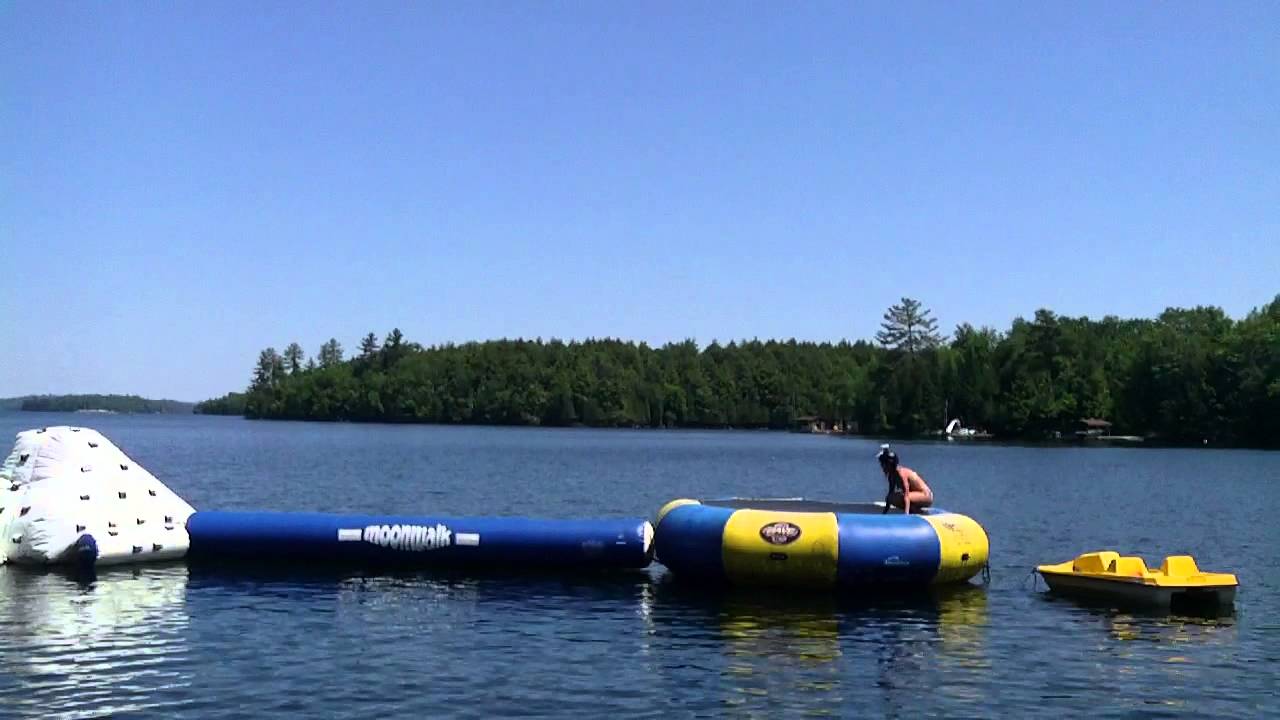 Beauview Cottage Resort Water Trampoline Youtube