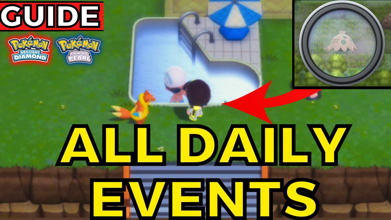 All Daily and Weekly Events Guide in Pokemon Brilliant Diamond Shining Pearl