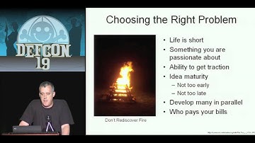 DEFCON 19: The Art and Science of Security Research (w speaker)