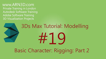 Tutorial: 3Ds Max: Modelling: #19: Basic Character: Rigging: Part 2