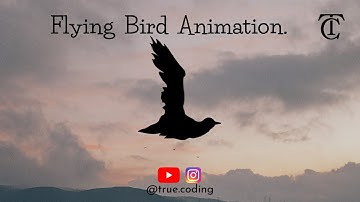 Flying Bird Animation | Flying Bird Animation Using html css | true.coding | #html #css #coding #new