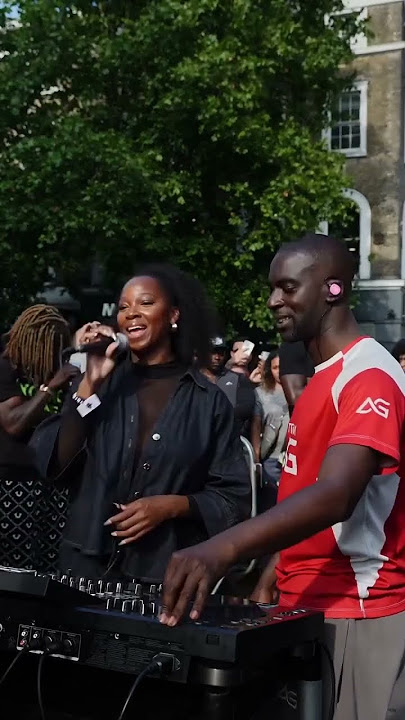 @Jamelia performs 'Money' with DJ AG at King's Cross, London, 12th June 2025