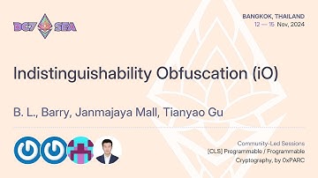 Indistinguishability Obfuscation iO | Devcon SEA