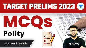 Prelims 2023 | MCQs Series Polity | Siddharth Singh