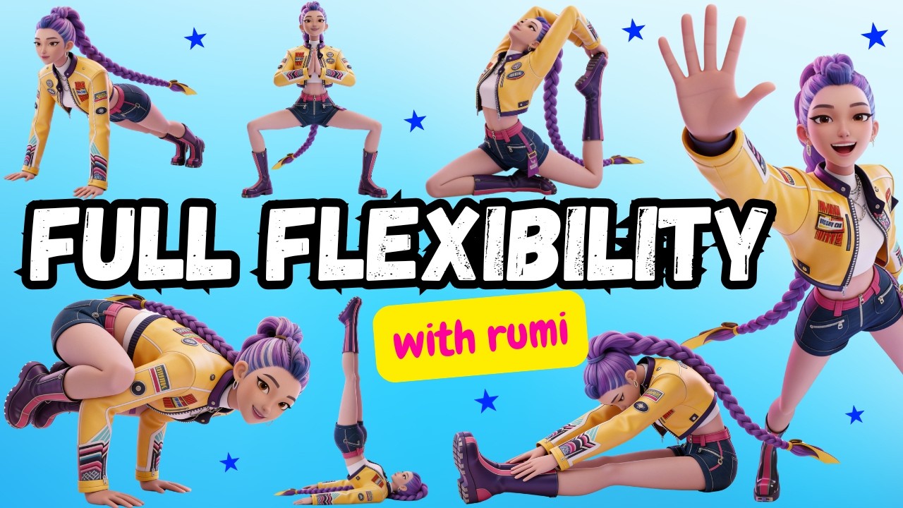 Full Flexibility Yoga with Rumi Kpop Demon Hunters | Huntrix | Stability Yoga For Kids 10 minutes