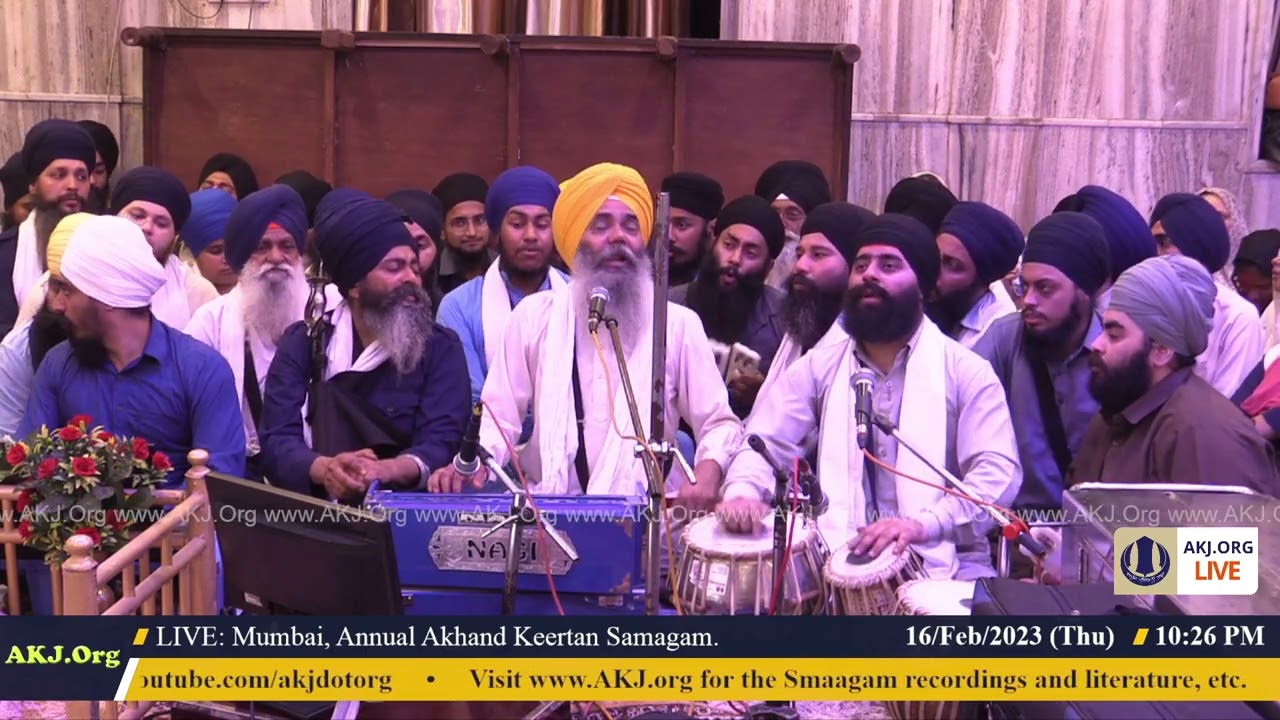 013 Mumbai 16Feb2023 ThuEveAkhand Keertan Bhai Manpreet Singh Jee