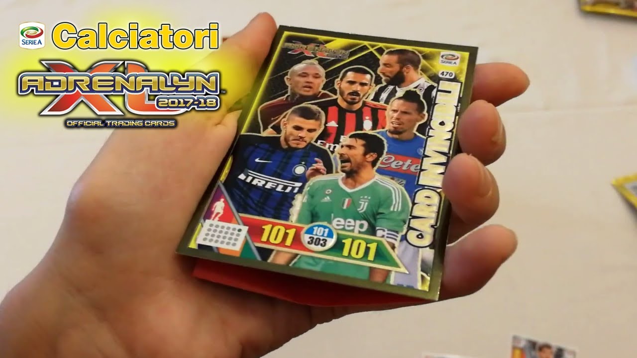 CARD INVINCIBILE E TROFEO NEL BOX! CALCIATORI ADRENALYN XL 2017-18 BOX  PARTE 2 