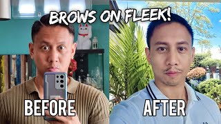 I Got NEW EYEBROWS Tattooed On My Face (Microblading for Guys) - Feb. 27, 2022 | Vlog #1455