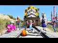 Scary teacher 3d  spiderman vs misst  rescue nick  tani from the train  game animation