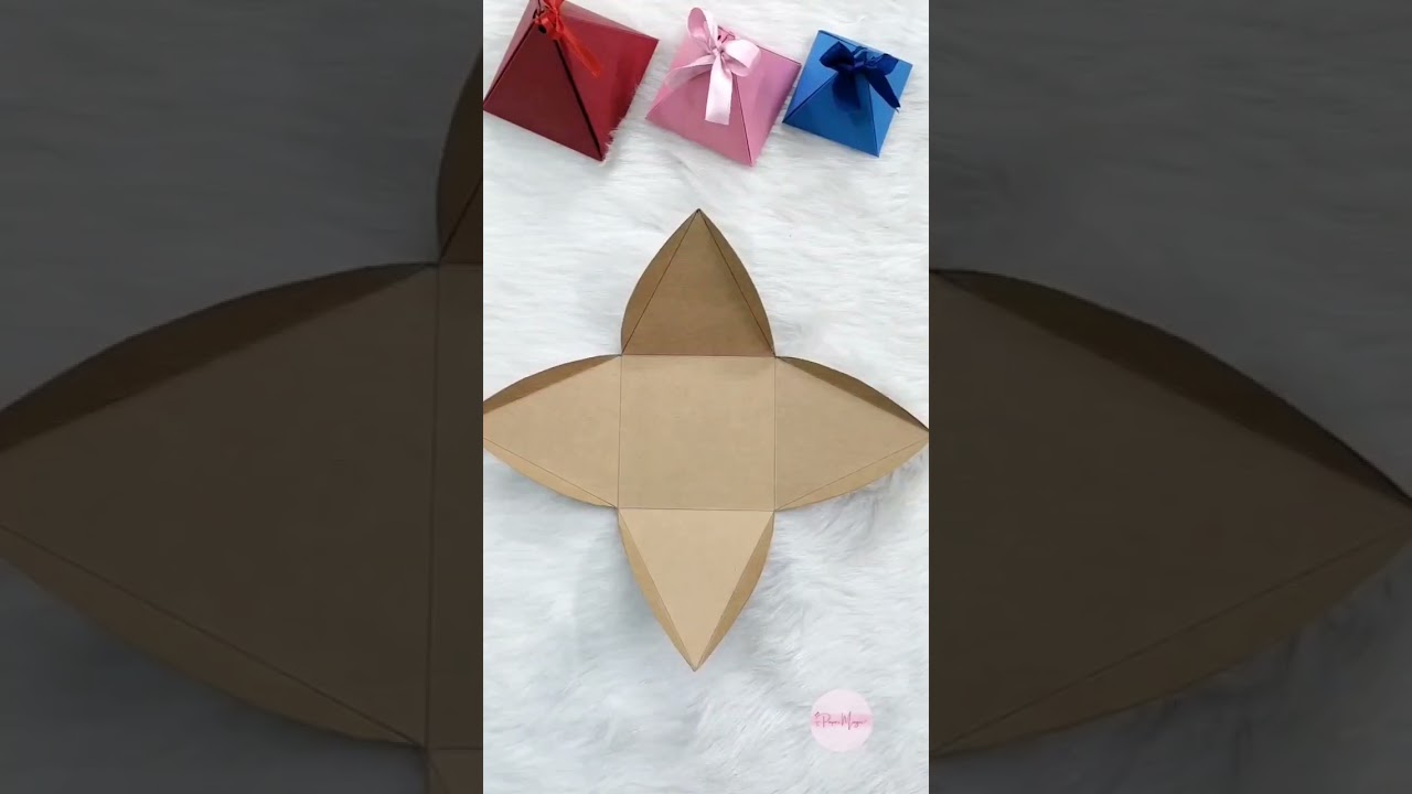 DIY PYRAMID BOX FOR CHRISTMAS/. 