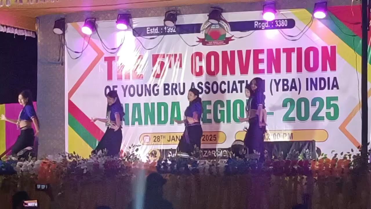 YBA conference #2025# Ananda bazar North tripura #jampui hills #girls group dance