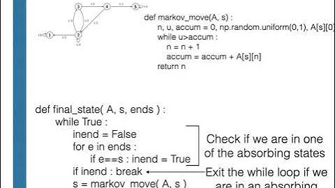 Calculating hitting probabilities for Markov chains via sampling.