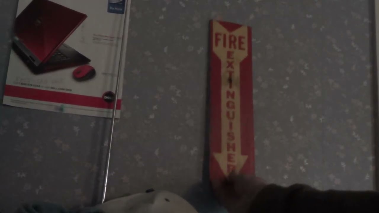 Hanging fire extinguisher sign & updates/random