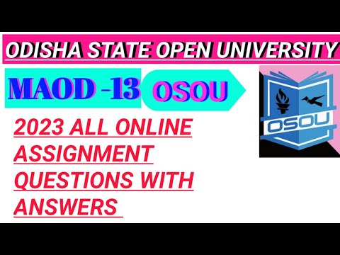 osou assignment answers 2023