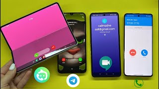 JusTalk + Google Meet + Telegram + SkyPhone / Samsung Galaxy + Realme + Honor/ Ringing call