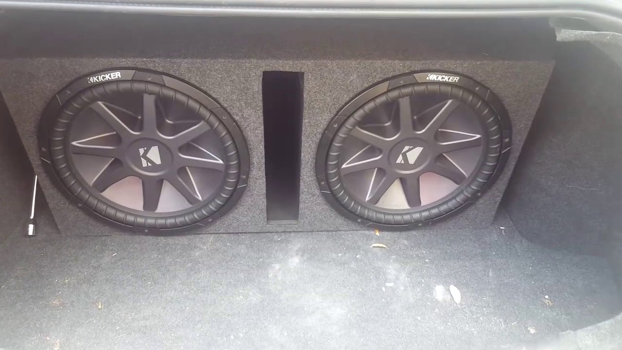 15" Kicker CVR and 337 Watt RMS Rockford Fosgate amp YouTube