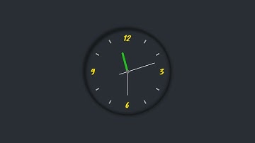 How To Make CSS Neumorphism Working Analog Clock UI Design | JavaScript Clock UI Design