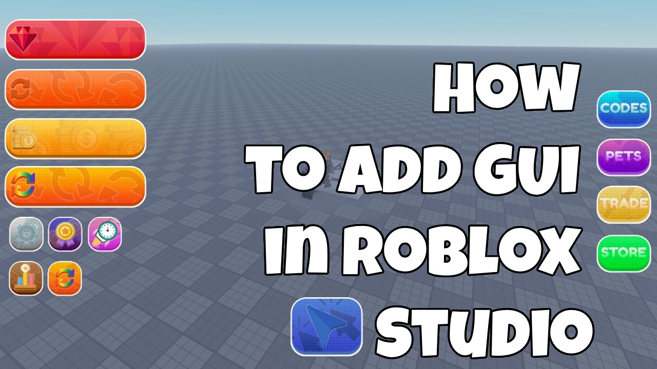 How to Add GUI in Roblox Studio - YouTube