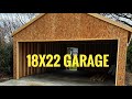 Guy builds garage by himself questions answered 18x22  my diy