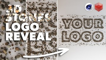 3D Stones Logo Reveal – Dynamic Rock Simulation Full Tutorial [ C4D | Redshift ]