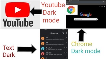 How To Enable Dark Mode On Google Chrome For Android | Text | YouTube| All Together | 2019