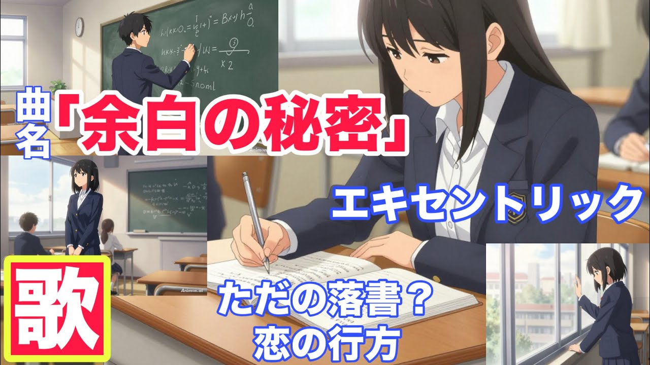 エキセントリックな歌詞で、ドキドキ！余白に落書き？あなたにも覚えがありませんか？懐かしさと危うさと！