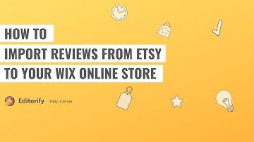 How to import reviews from Etsy to your Wix product page?