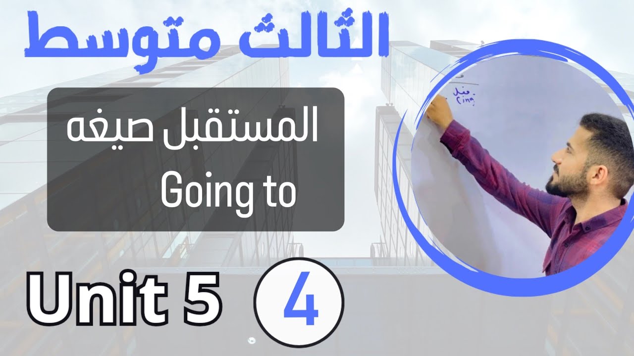 المستقبل going to /انكليزي ثالث متوسط /اليونت الخامس /محاضرة 4