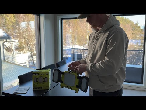 Arbeidslys med paneler 18V – Kundeanmeldelse fra Alexander | RYOBI®
