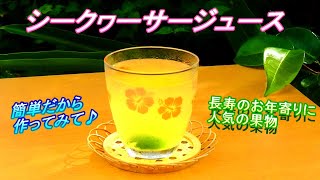シークヮーサージュース　Citrus depressa juice 　Hirami  lemon juice　柑橘 果汁　酸桔仔