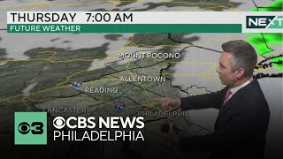 Tracking weekend rain ahead of a cloudy Thursday in Philadelphia