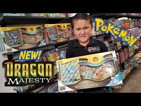 NEW POKEMON CARD BOX! WHITE KYUREM GX COLLECTION BOX OPENING!