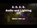 2026 New Year audio and Lighting Basic set up