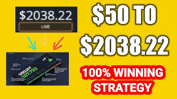 $50 to $2038.22 - 100% Winning Strategy - Best Binary Options Strategy