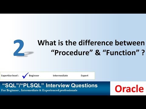 Video: Wat is die gebruik van prosedure in Oracle?