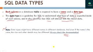 SQL DDL Commands - CREATE,ALTER,DROP,TRUNCATE,RENAME_SQL Datatype & Constraint_DBMS 8_Hindi