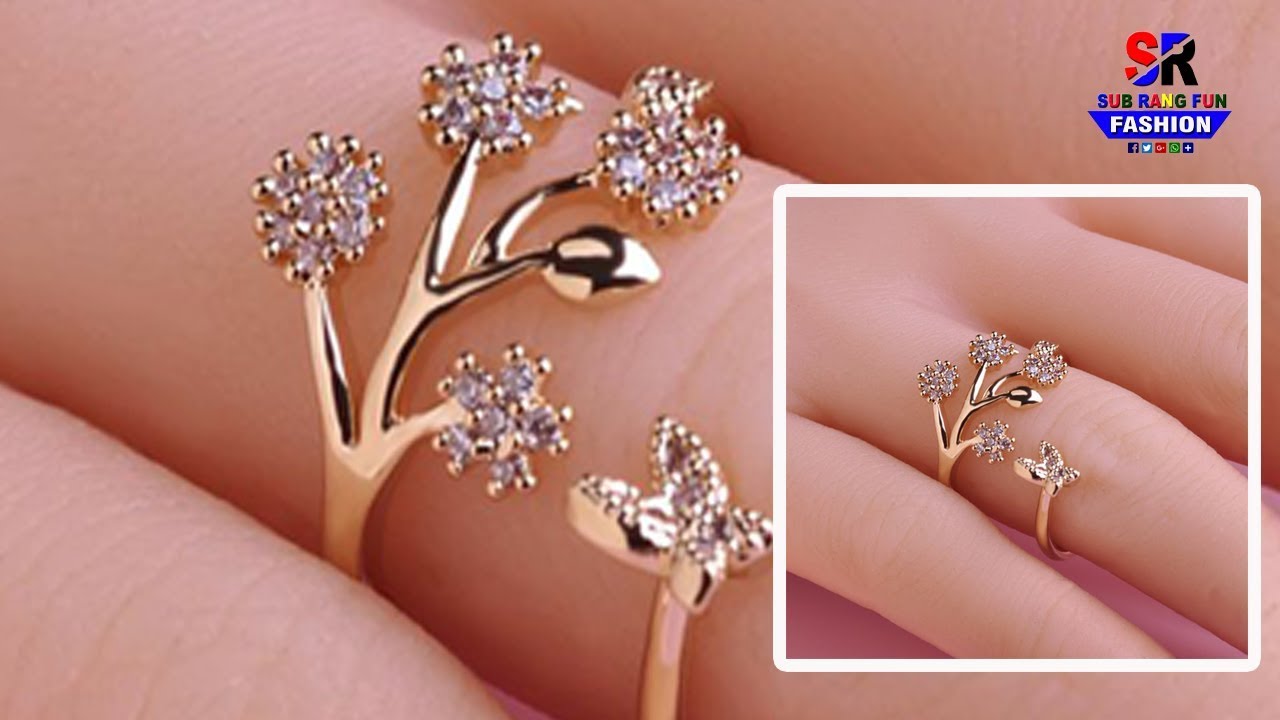 Beautiful New Stylish Gold Rings For Girls Stylish Gold