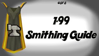 OSRS Fastest 1-99 Smithing Guide (P2P)