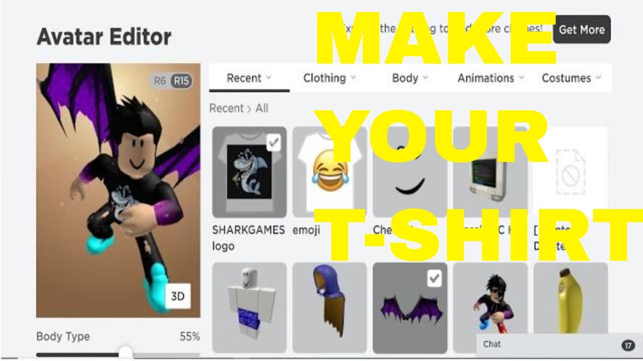 Download HOW TO CREATE YOUR OWN SHIRT ON ROBLOX (2021) (FREE CLOTHES ROBLOX) - YouTube