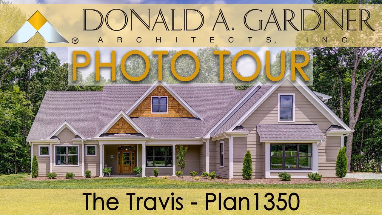 Ranch house plan with a family-friendly four bedroom layout | The Travis