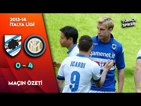 Sampdoria 0-4 İnter | 2013-14 İtalya Ligi - İCARDİ-MAXİ LOPEZ Derbisi - Türkçe Spiker