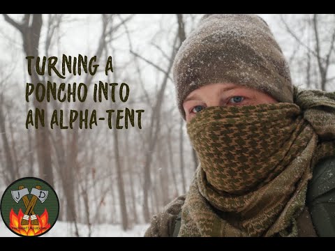 Turning A Galeton Survival Poncho Into An Alpha-Shelter